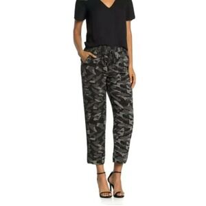 Joie Ceylon‎ Camo Printed Pants, Color CAVIAR SZ L